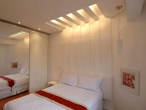 Forro de gesso liso em apartamento no Guarujá